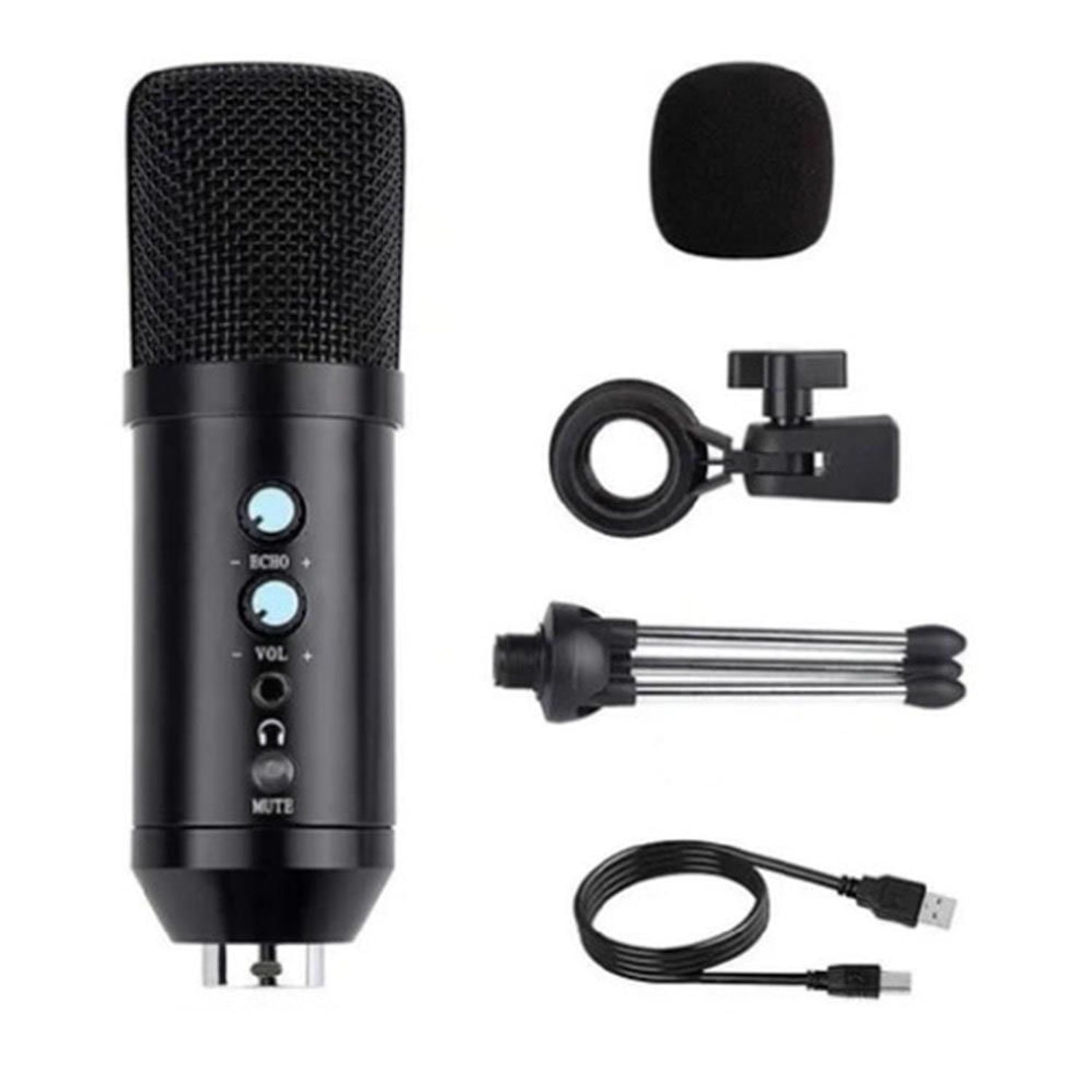 Microfono Condensador Profesional BM858BP USB Estudio de Grabación