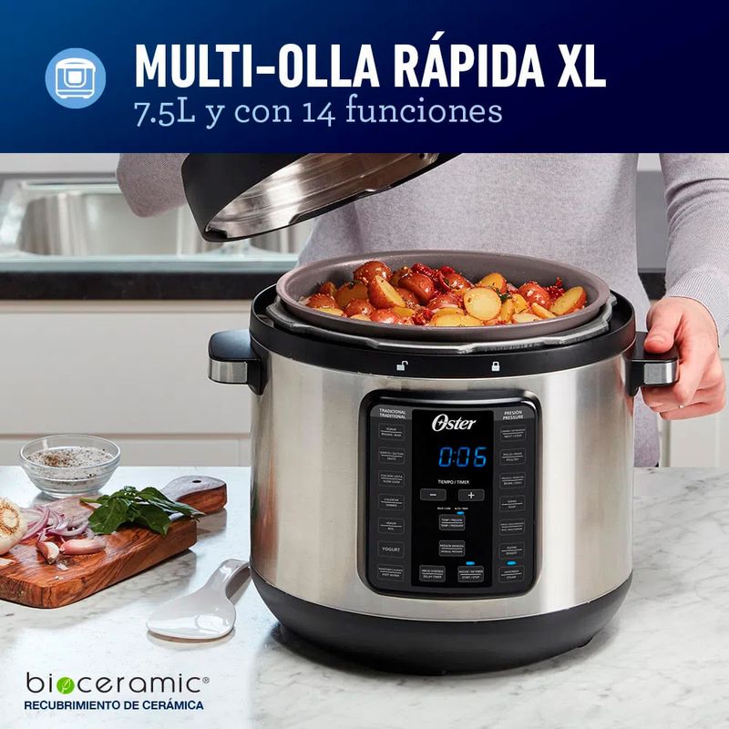 Olla Arrocera Multiusos OSTER 2.2L CKSTRC7030S Silver - Oechsle