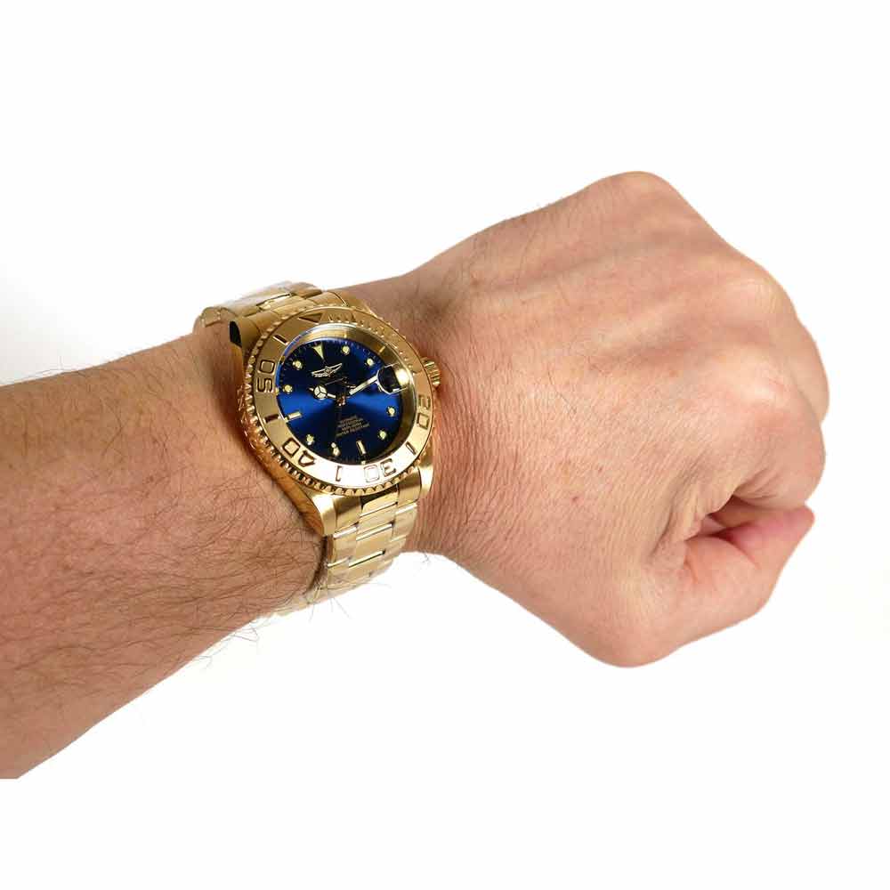 Reloj Invicta Pro Diver 26997 Automático Para Hombre Fecha Acero Inoxidable  Dorado Azul