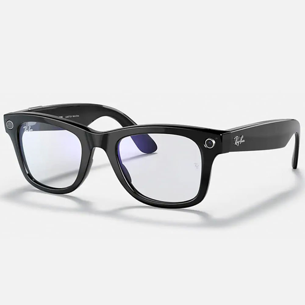 Lentes inteligentes RAY-BAN STORIES Wayfarer Black Clear Blu