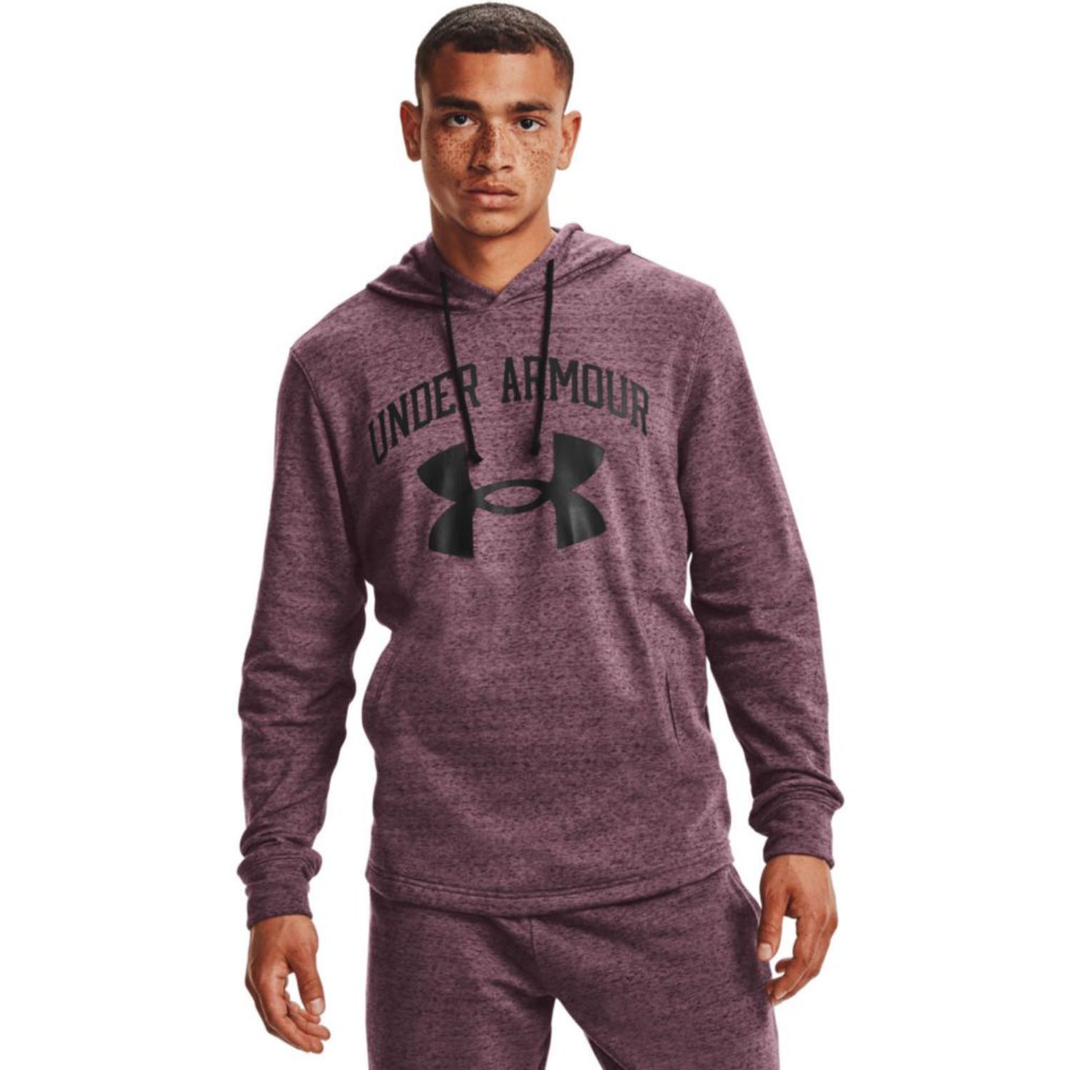 Polera Under Armour Hombre Rival Terry Morado | Oechsle.pe - Oechsle