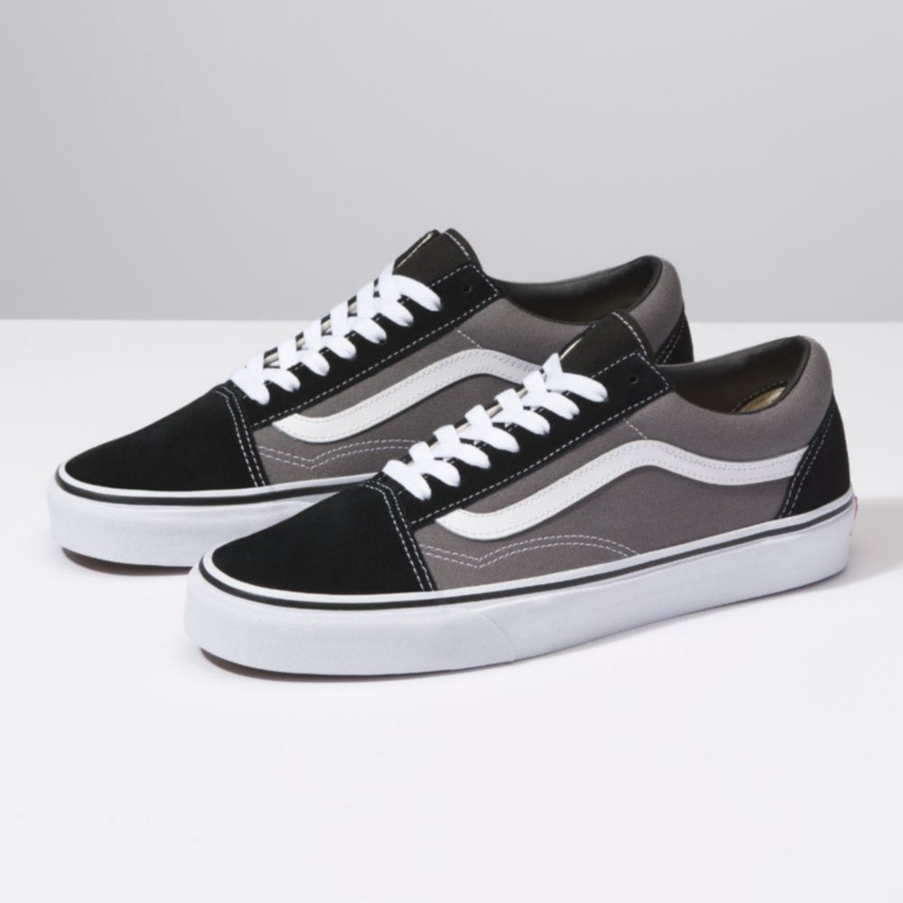 Zapatillas Vans Urbanas Mujer Old Skool Gris/negro | Oechsle - Oechsle