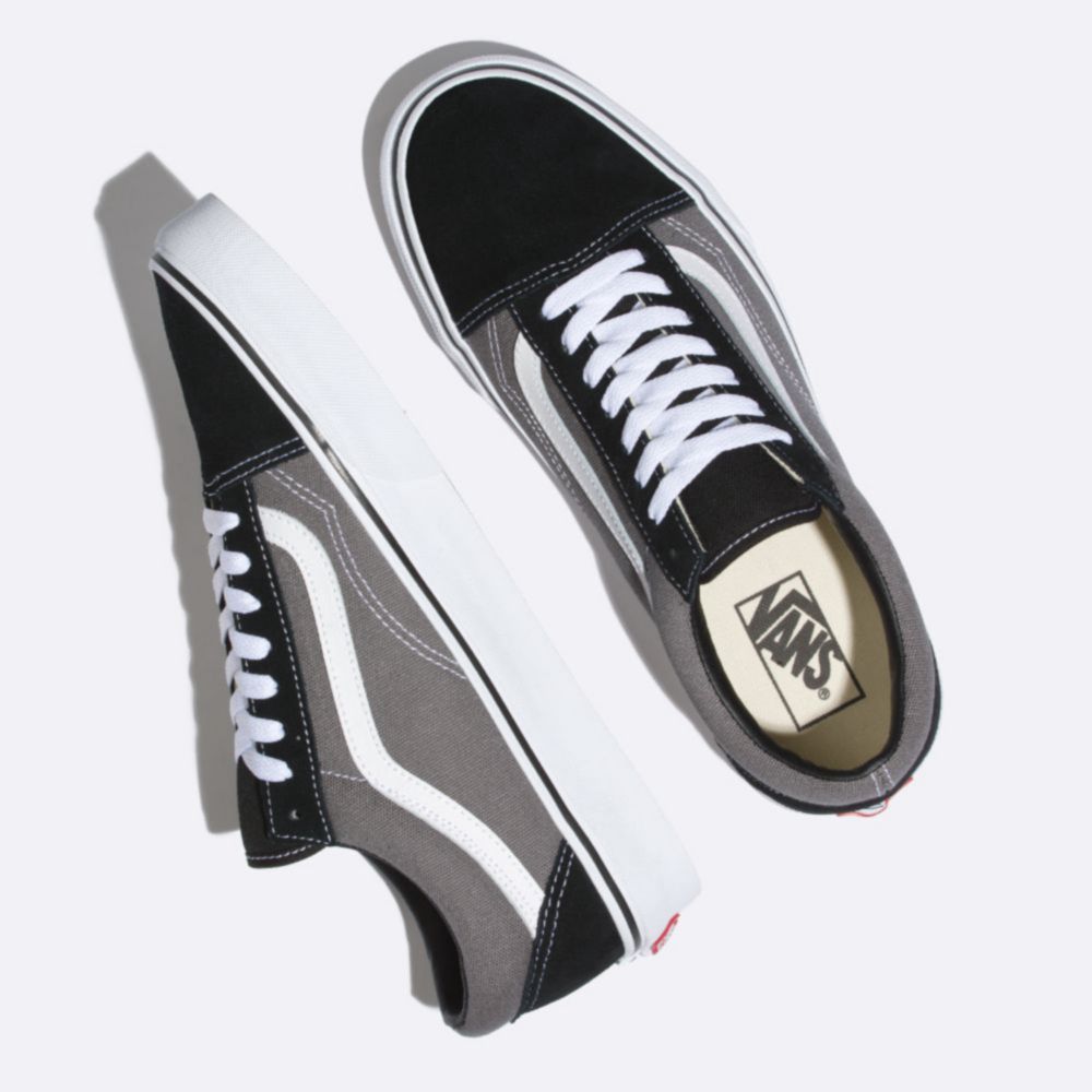 Zapatillas Vans Urbanas Mujer Old Skool Gris/negro | Oechsle - Oechsle