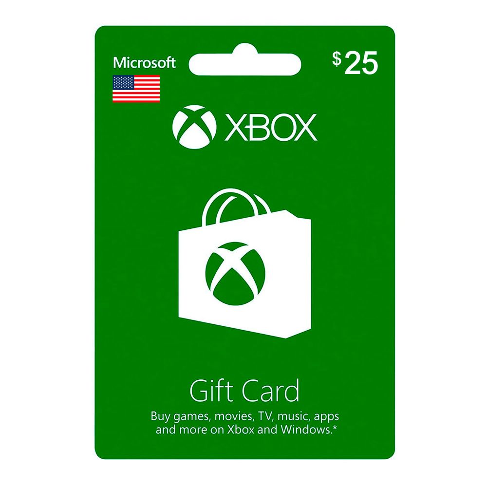 Tarjeta Gift Card Xbox Live 25 Tarjeta Fisica