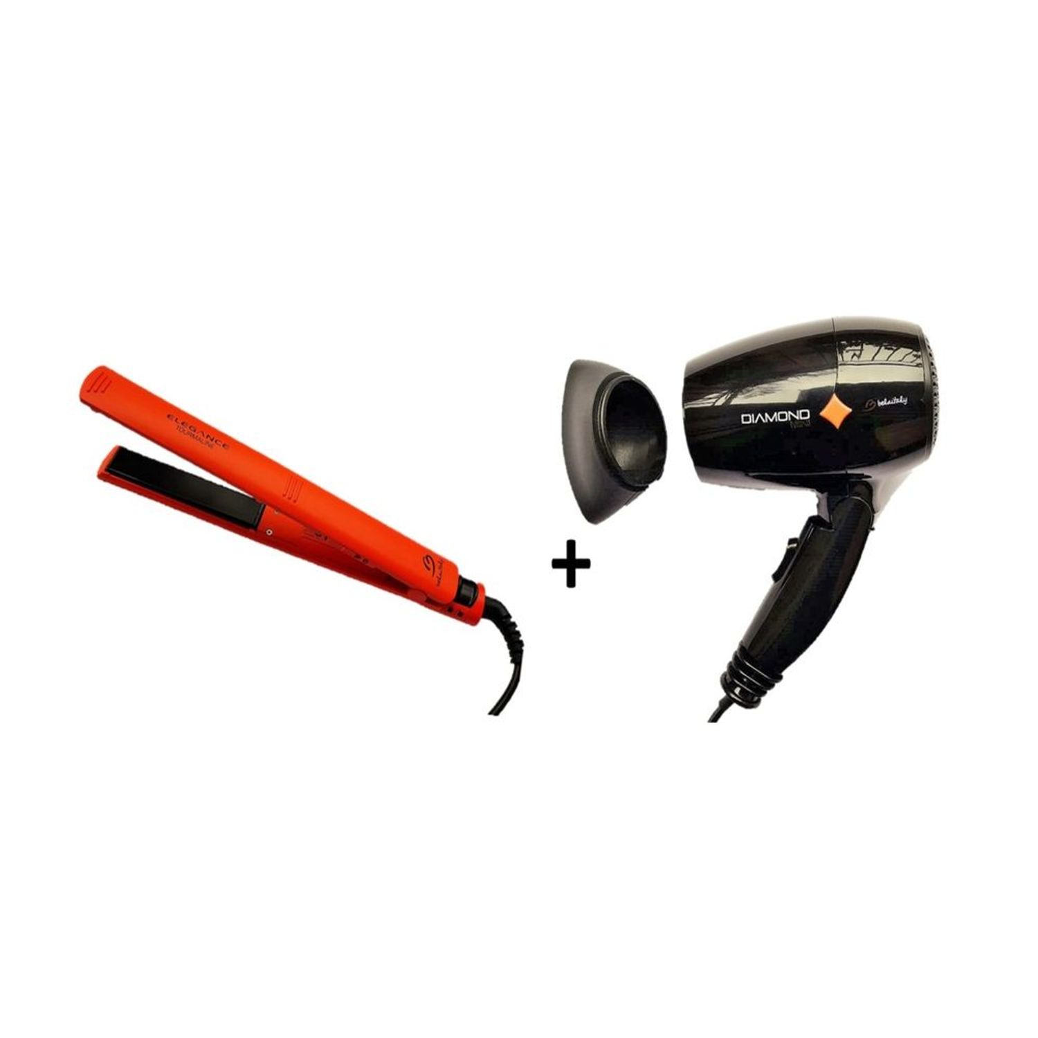 Pack Plancha de Cabello Elegance Tourmaline + Secadora de Cabello Diamond  Travel 230°C-1300w | Oechsle - Oechsle