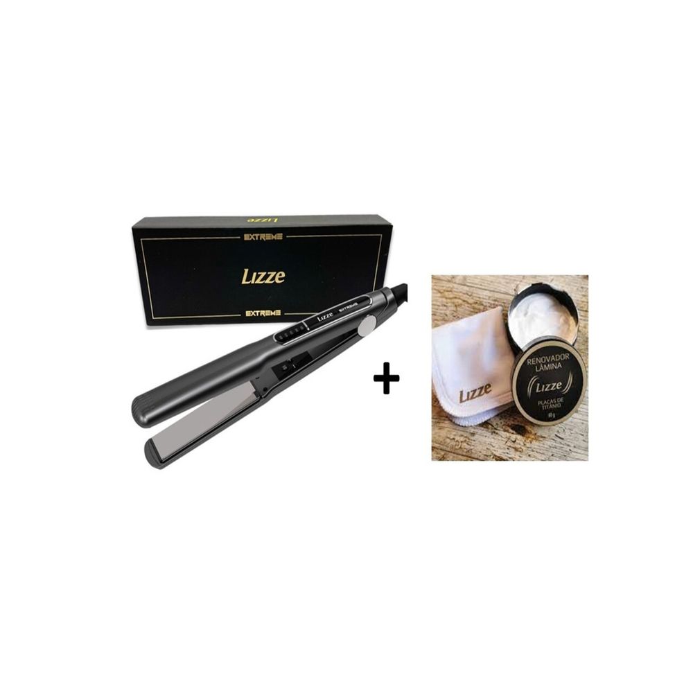 Pack Plancha de Cabello Lizze Extreme + Kit Limpieza para Planchas Titanium 250°C
