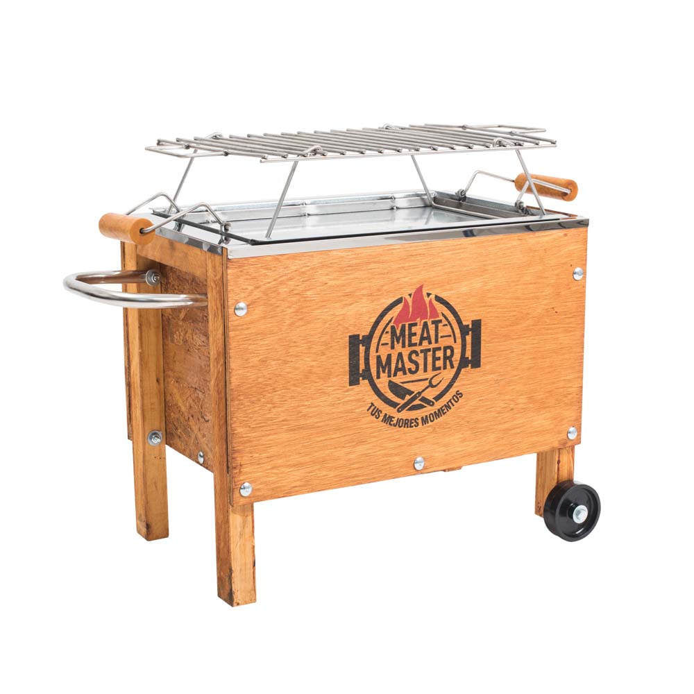 Caja China Meat Master Inoxidable Chica con Parrilla de Varillas Inoxidable