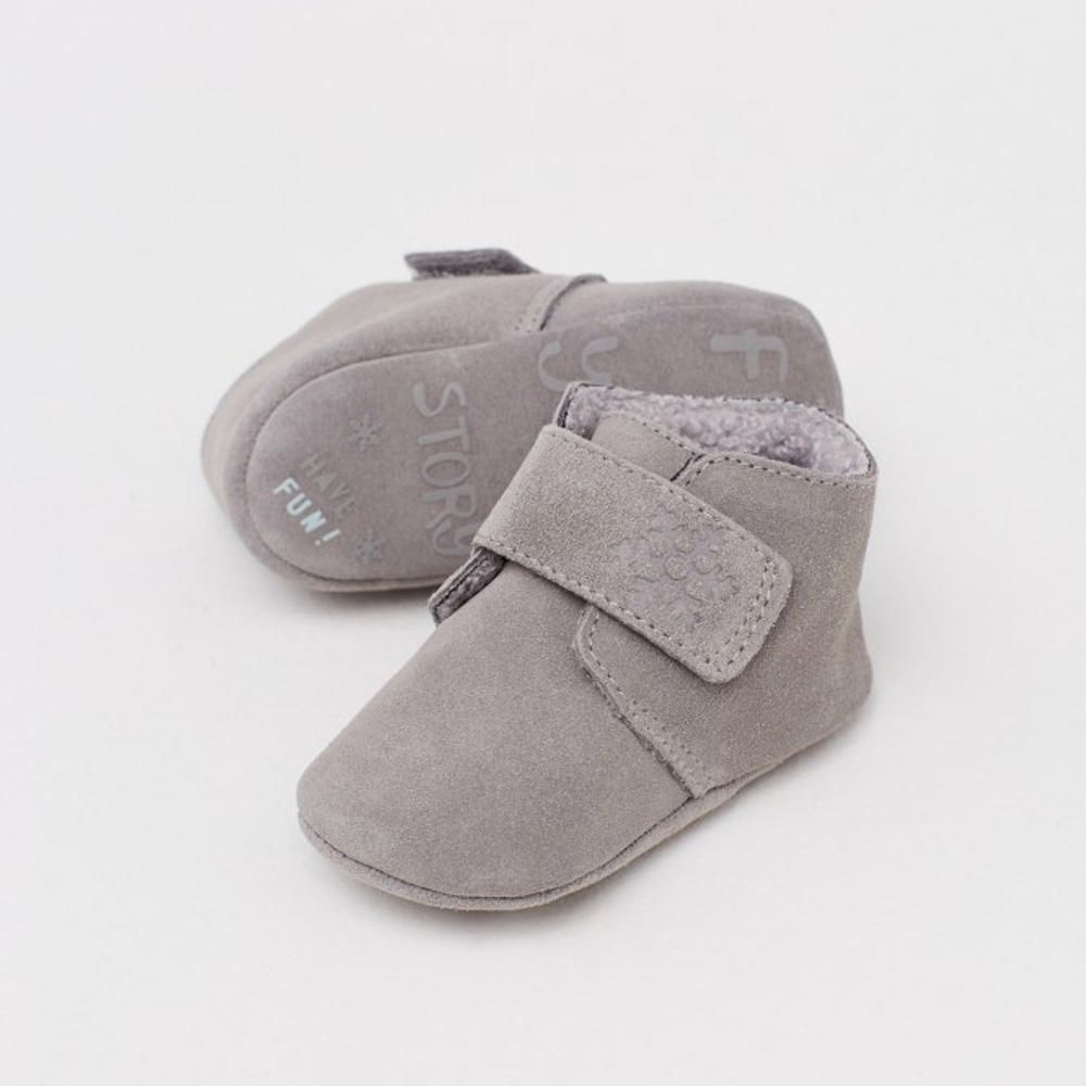 Zapato Sfera Niño Piel Forrada Con Cierre Gris | Oechsle.pe - Oechsle