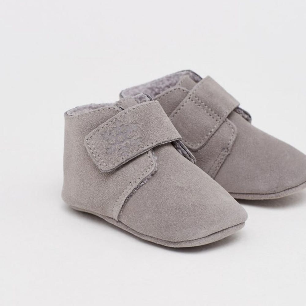 Zapato Sfera Niño Piel Forrada Con Cierre Gris | Oechsle.pe - Oechsle