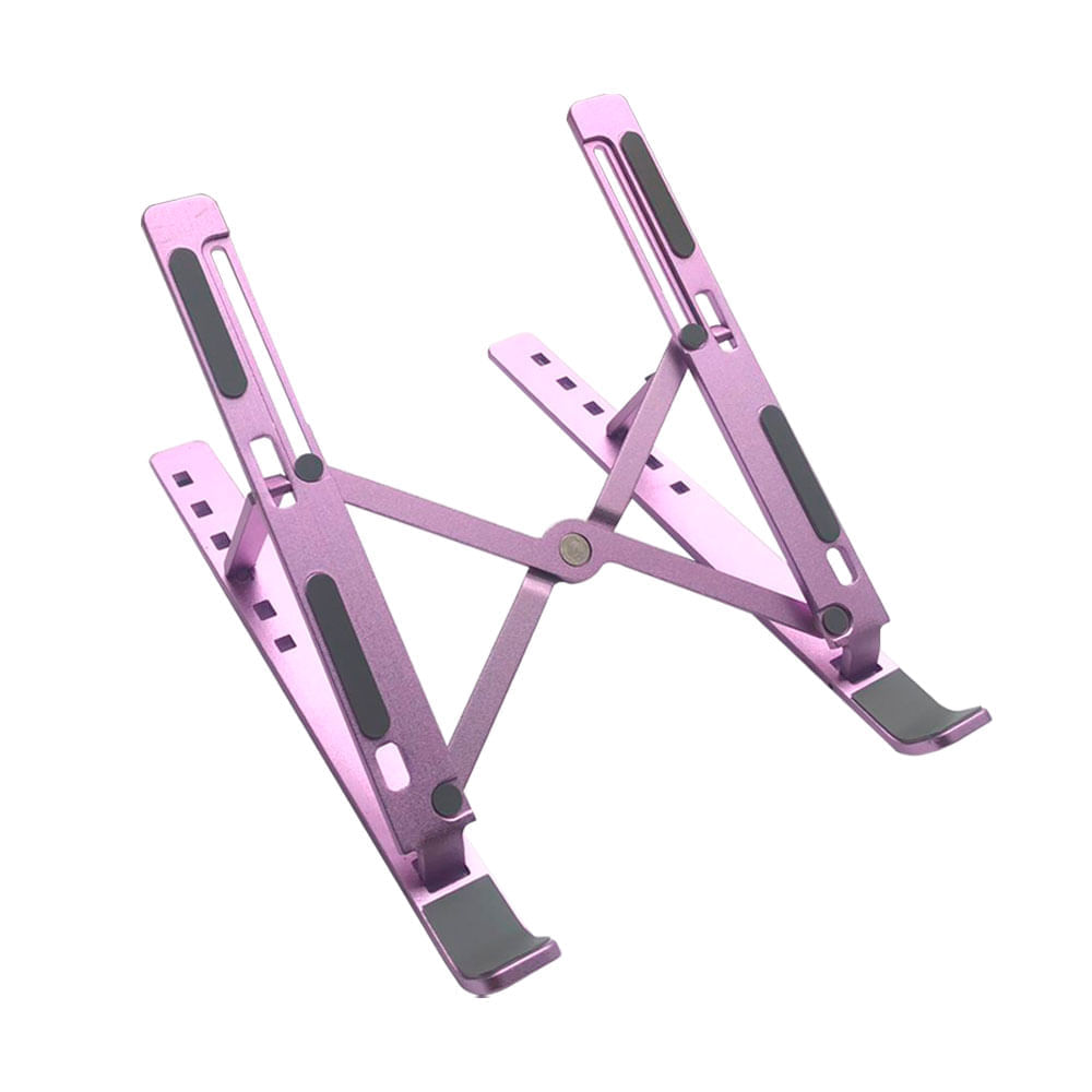 Soporte de aluminio para laptop - Lila