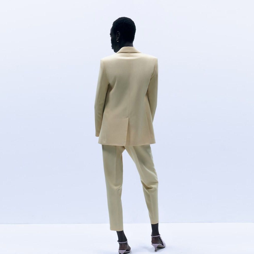 Blazer Sfera Mujer Traje Lisa Yellow | Oechsle.pe - Oechsle