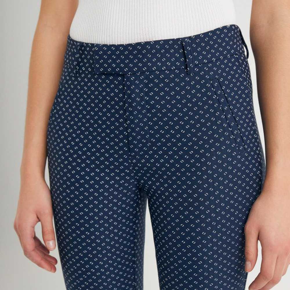 Pantalón Sfera Mujer Jacquard Navy | Oechsle.pe - Oechsle