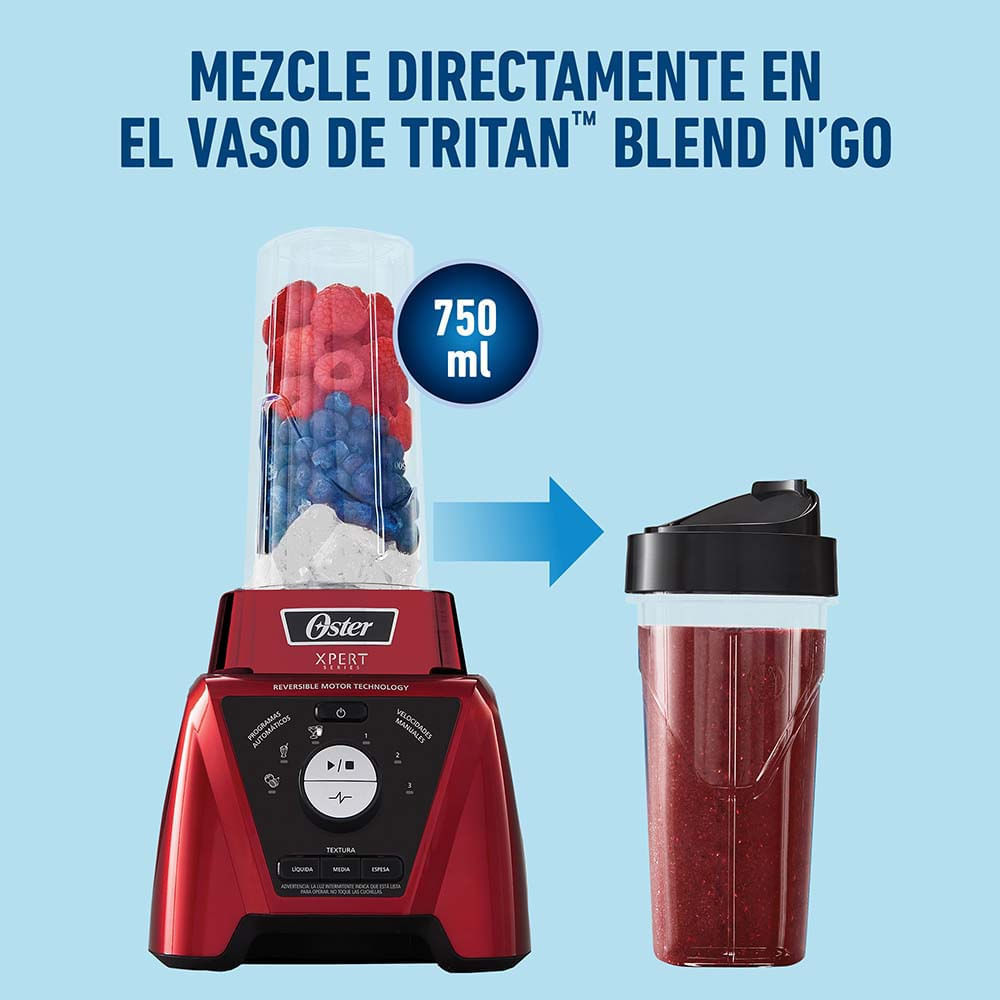 Licuadora Oster Xpert 1000 W Vaso Vidrio 2 Lt + Vaso Blend - Home Sentry