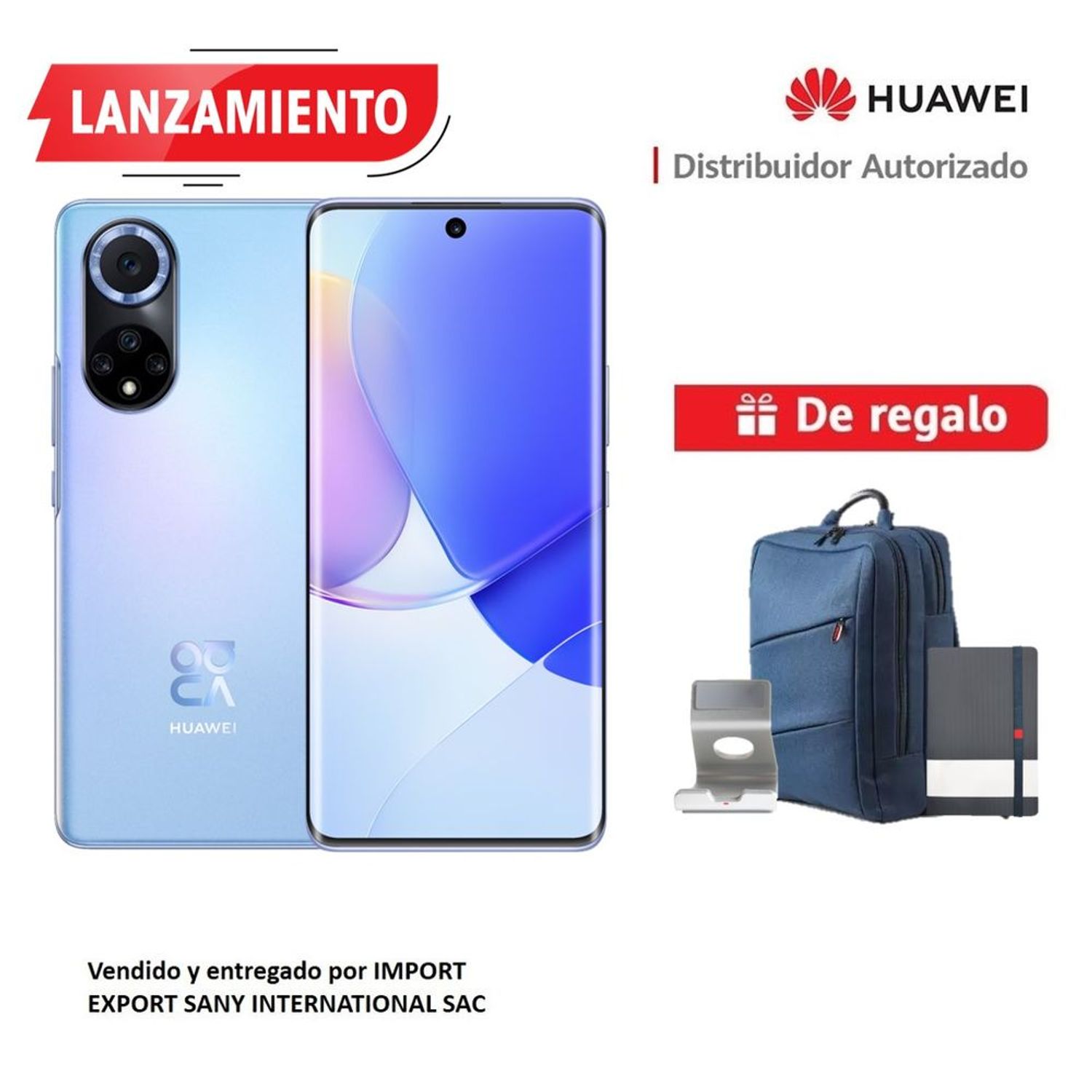 Smartphone Huawei Nova 9 Azul DS + Mochila + Phone Stand + Libreta |  Oechsle - Oechsle