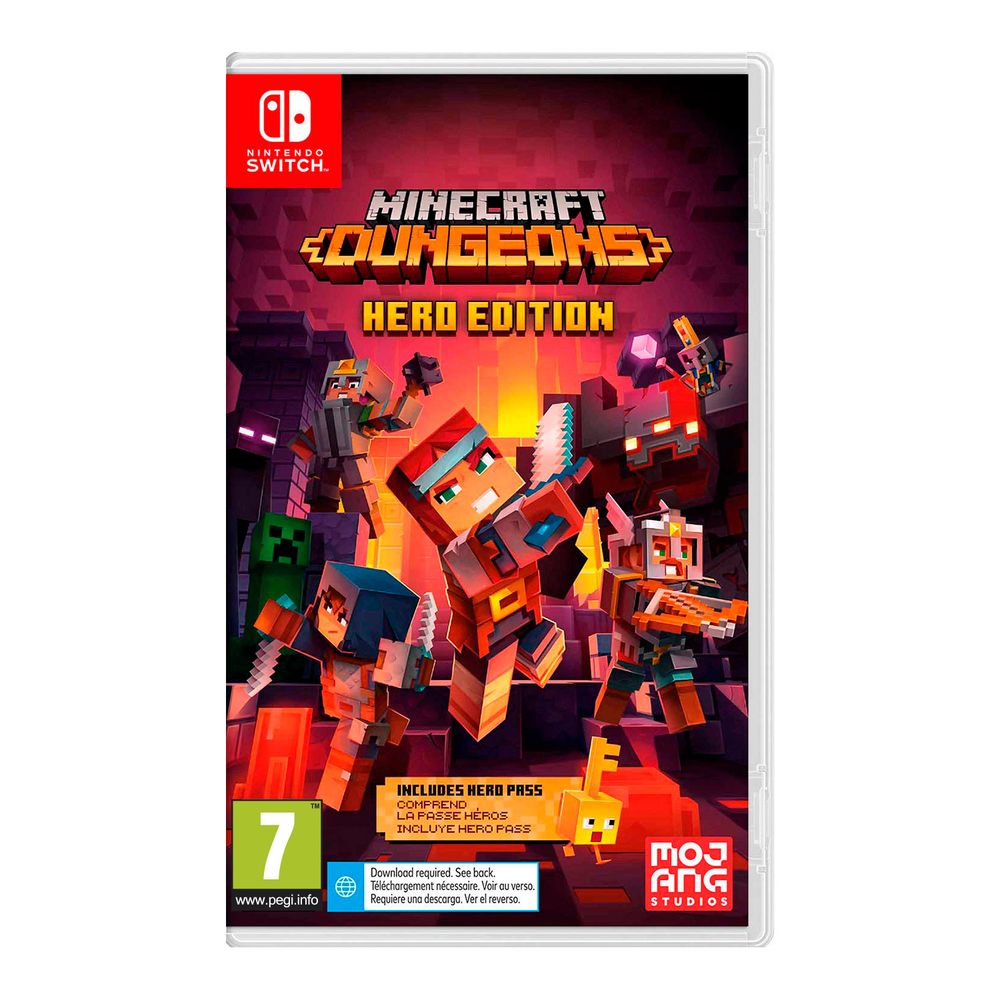 Videojuego Minecraft Dungeons Hero Edition Nintendo Switch Euro