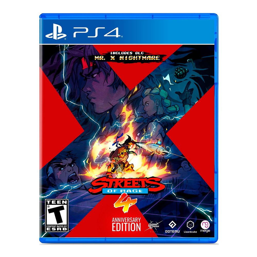 Videojuego Streets Of Rage 4 Anniversary Edition Playstation 4 Latam