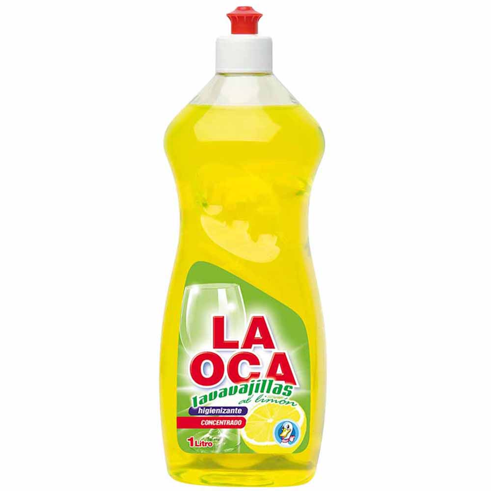Lavavajilla Líquido Desengrasante LA OCA Limón Botella 1L