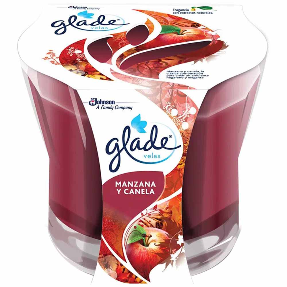 Ambientador GLADE Vela Manzana y Canela Unidad 96g