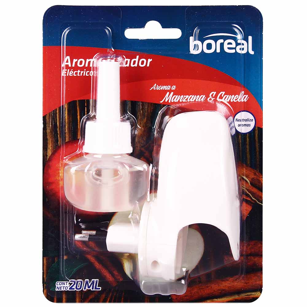 Aromatizador Eléctrico BOREAL Manzana-Canela Dispositivo + Repuesto Blíster 20ml