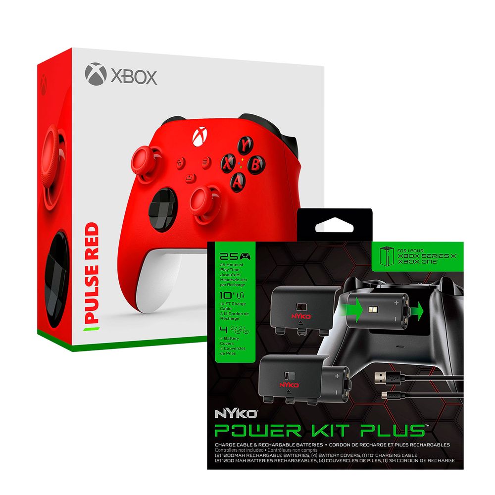 Mando Xbox Wireless Rojo Pulse Red Xbox Series X + Bateria