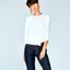 Blusa con Corte en la Cintura Blanco