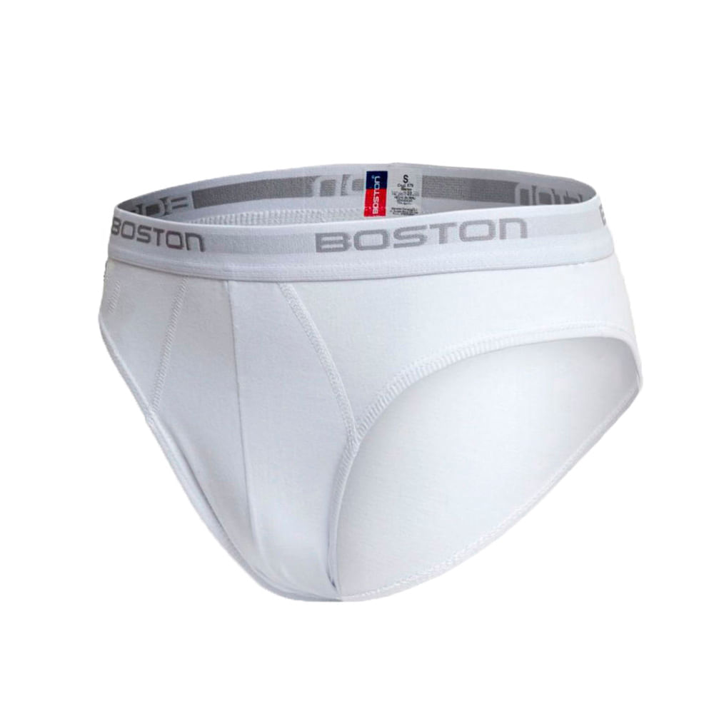 Pack x 4 Trusas Boston Hombre Bikini Blanco Talla XL | Oechsle.pe - Oechsle