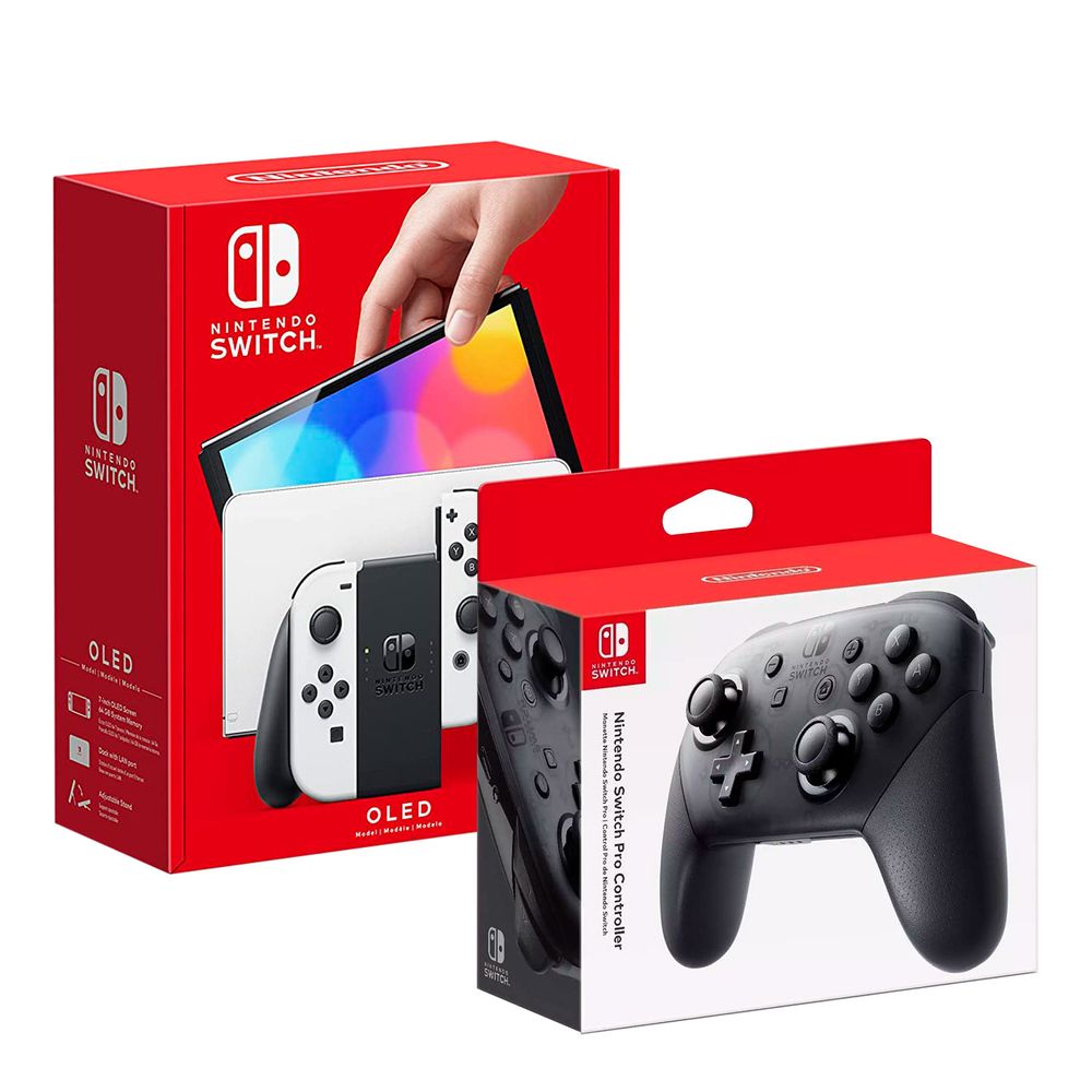 Nintendo Switch Modelo Oled Blanco + Mando Pro Controller