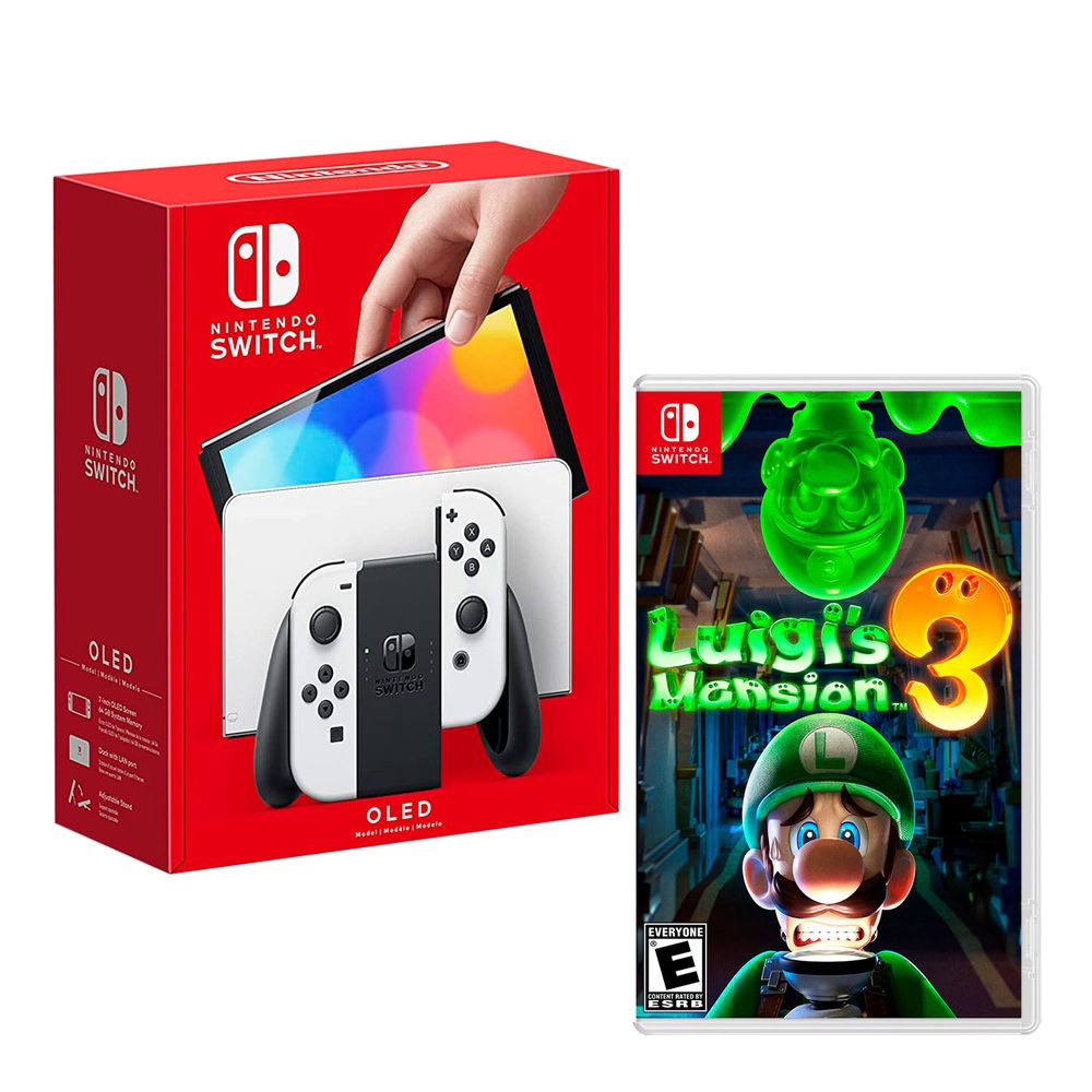 Nintendo Switch Modelo Oled Blanco + Luigis Mansion 3