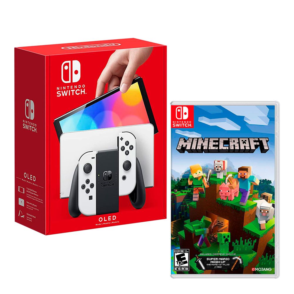 Nintendo Switch Modelo Oled Blanco + Minecraft