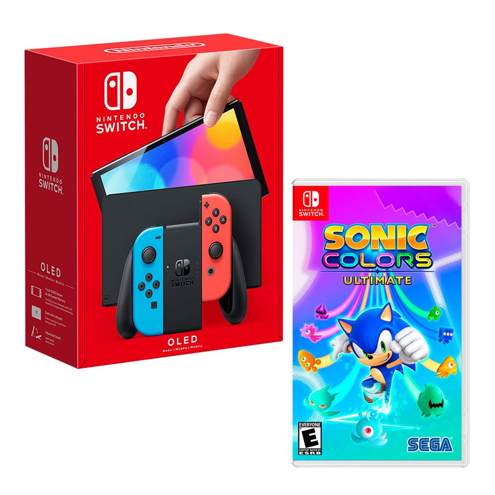 Nintendo Switch Modelo Oled Neon + Sonic Colors