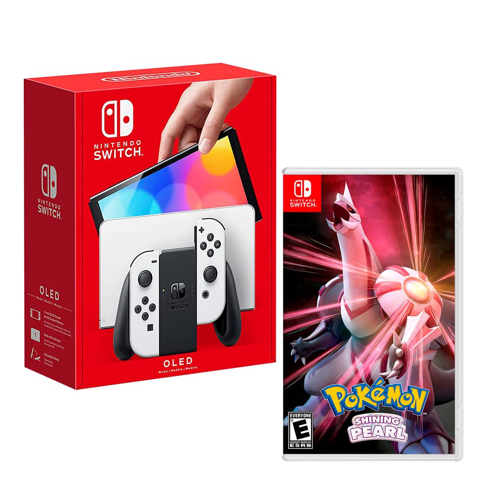 Nintendo Switch Modelo Oled Blanco + Pokemon Shining Pearl