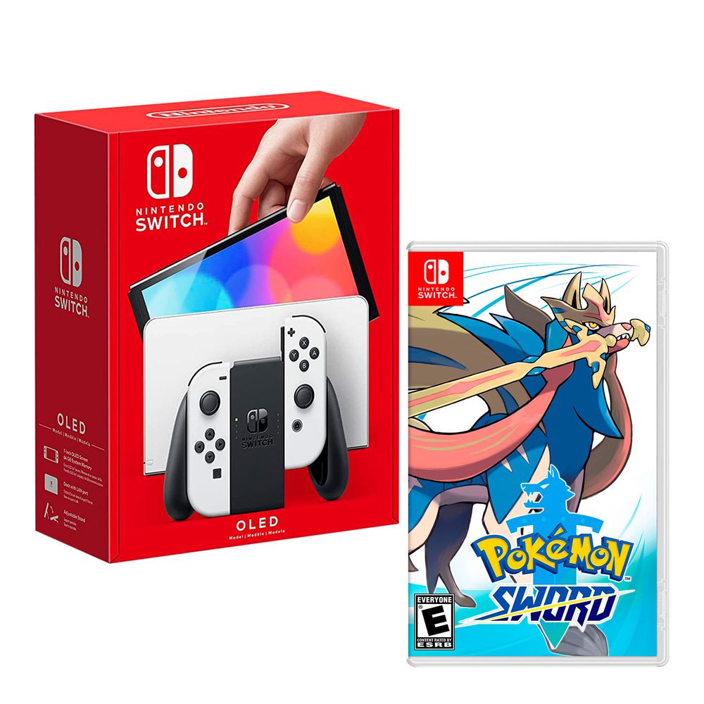 Nintendo Switch Modelo Oled Blanco + Pokemon Sword