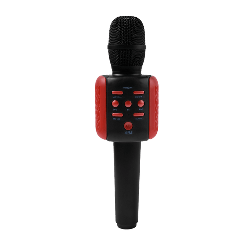 Mini Radio Portátil FM con Bluetooth, USB y Micrófono Tipo Vincha  JJ-91001-BLUE 