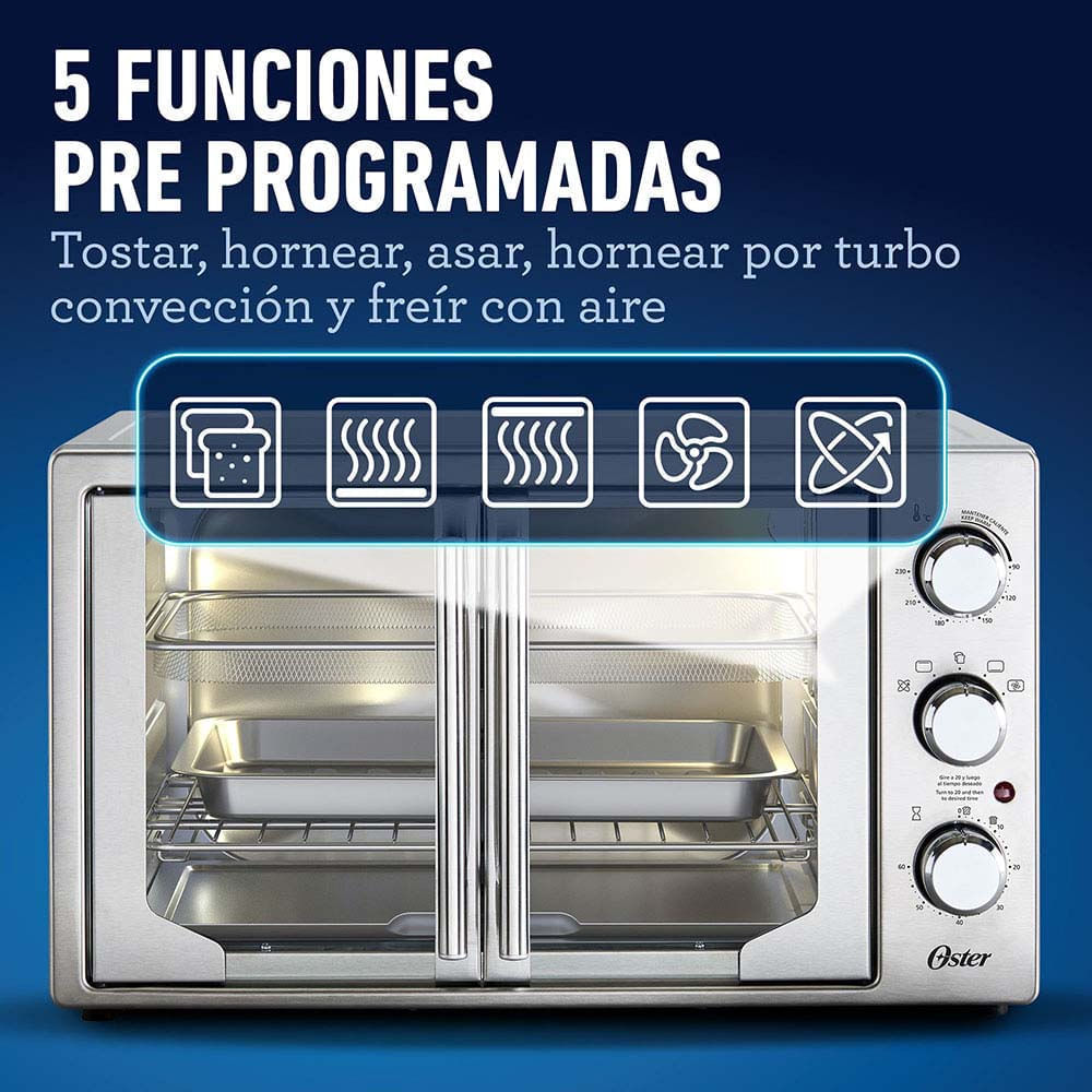 Amazon.com: Kalorik® MAXX® - Horno de aire digital AFO 46045 SS 26 cuartos  de galón, tostadora de horno y freidora de aire 10 en 1, asador, asador,  asador, deshidratador, y más 