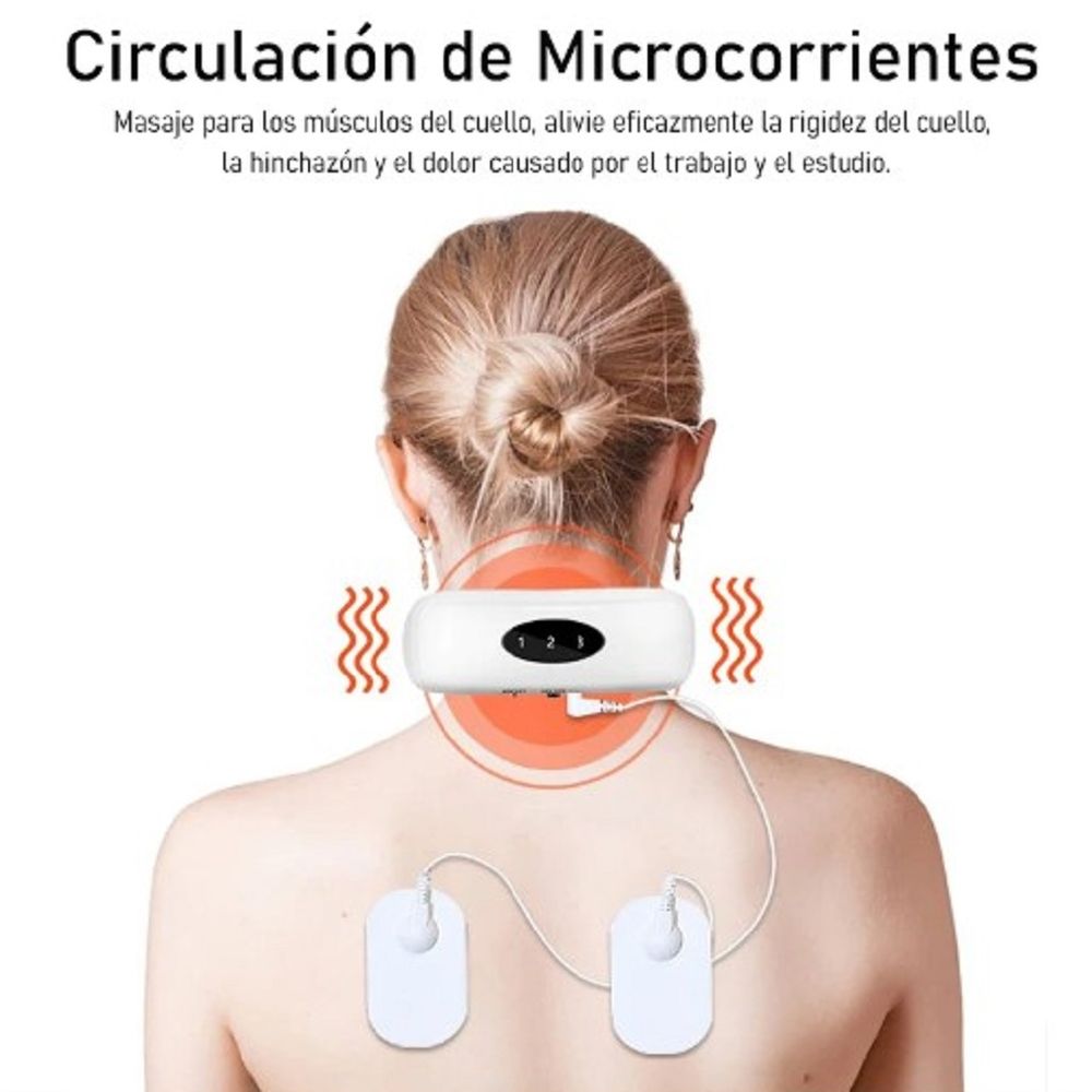 GENERICO Masajeador Cervical Electrico Cuello Maquina Para Masajes