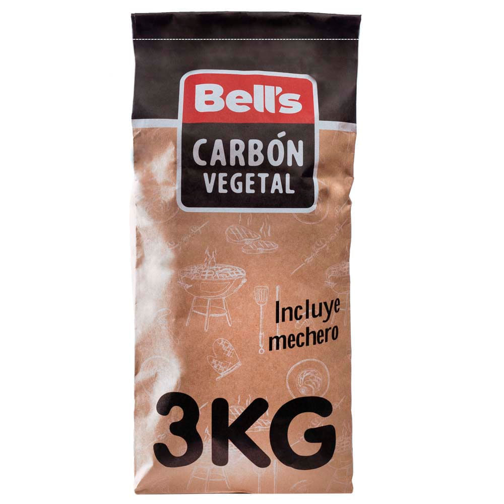 Carbón Vegetal BELL'S Bolsa 3Kg