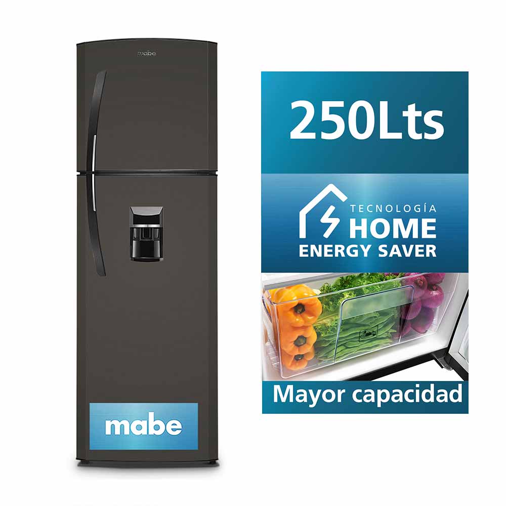 Refrigeradora Mabe RMA255FYPG Top Mount No Frost 239L Grafito