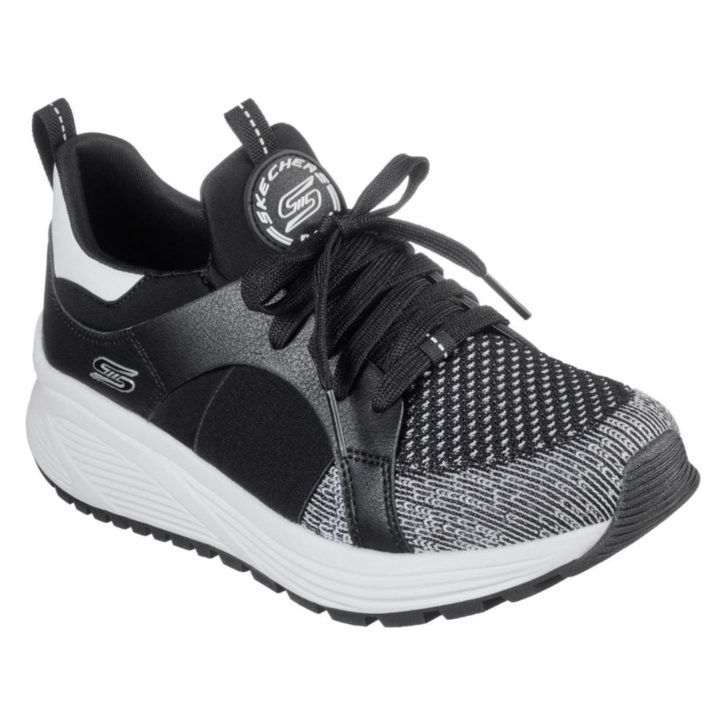 Zapatillas Skechers Urbanas Mujer 117013-BKW Negro | Oechsle - Oechsle