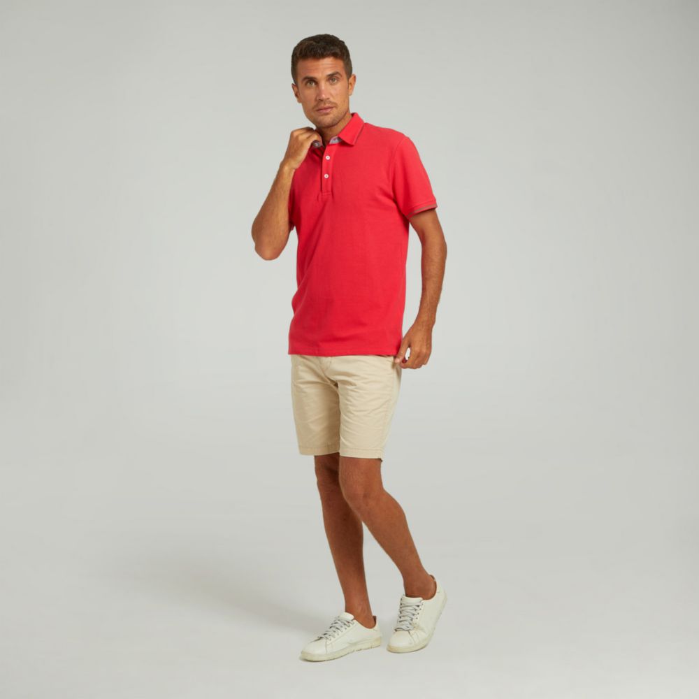 Polo Malabar Con Cuello Hombre