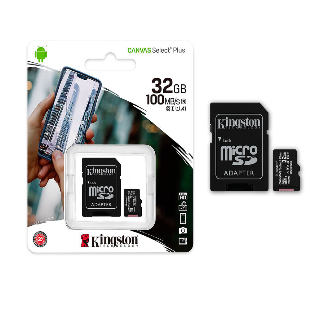 Abrasivo suficiente Evolucionar Memoria Micro SD Kingston 32GB Clase 10-100MB/s Negro | Oechsle - Oechsle