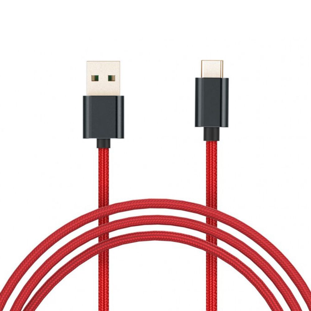 Cable USB Tipo-C Xiaomi Mi Braided USB 100cm Rojo