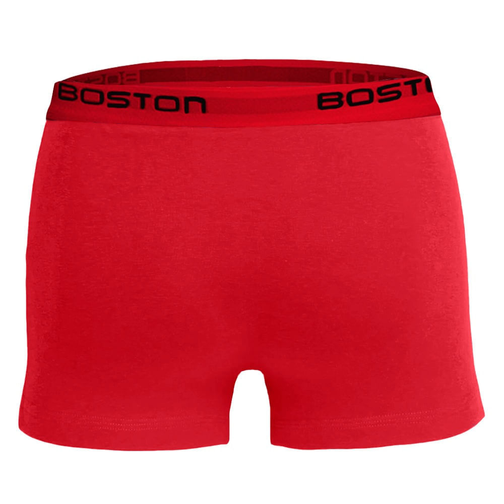 Bóxer Boston Corto Elástico Visible Rojo Oechsle Oechsle