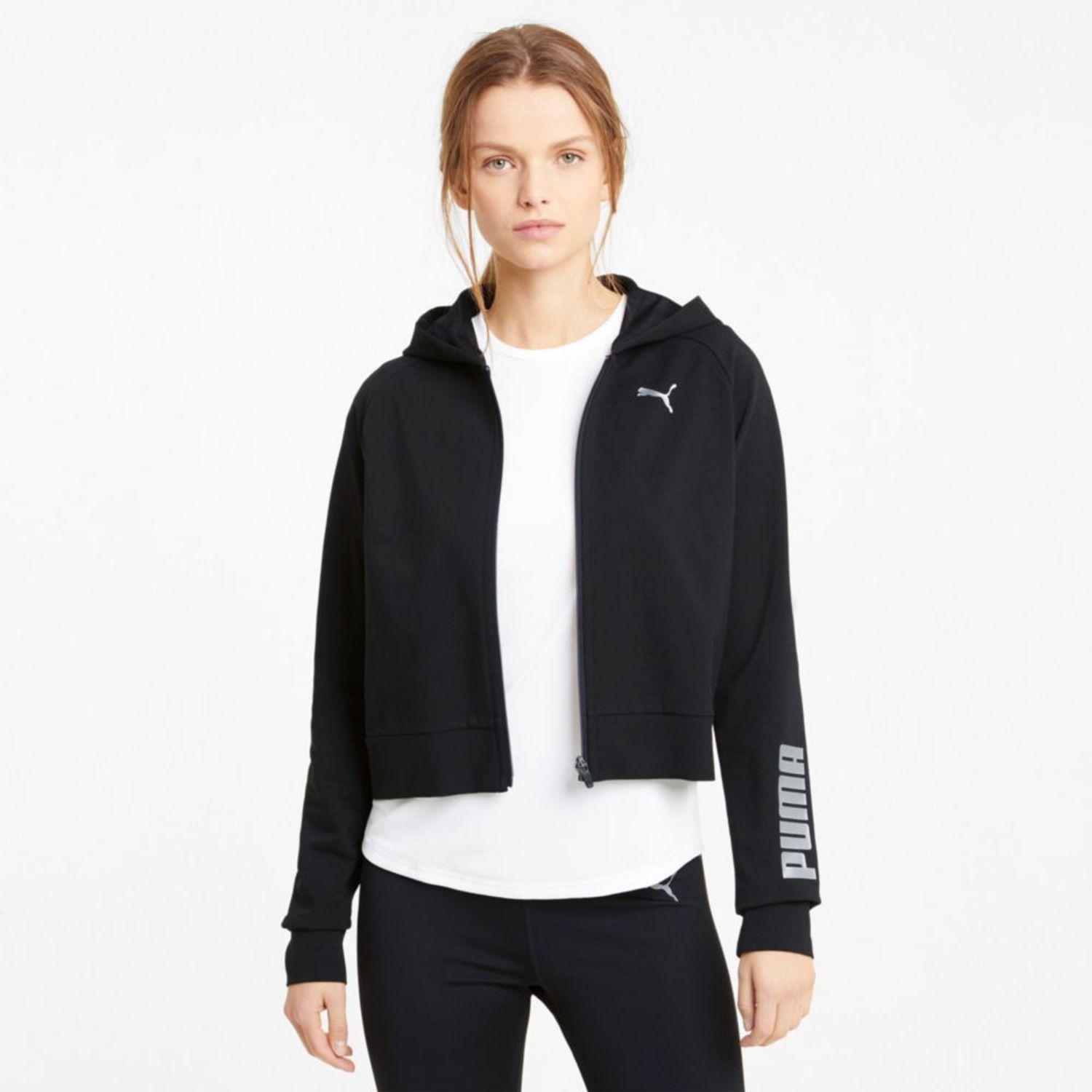 Casaca Puma Mujer Rtg Full-Zip Negro | Oechsle.pe - Oechsle