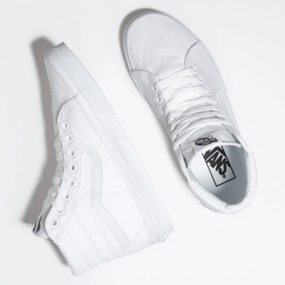 Vans sk8 hi online blancos