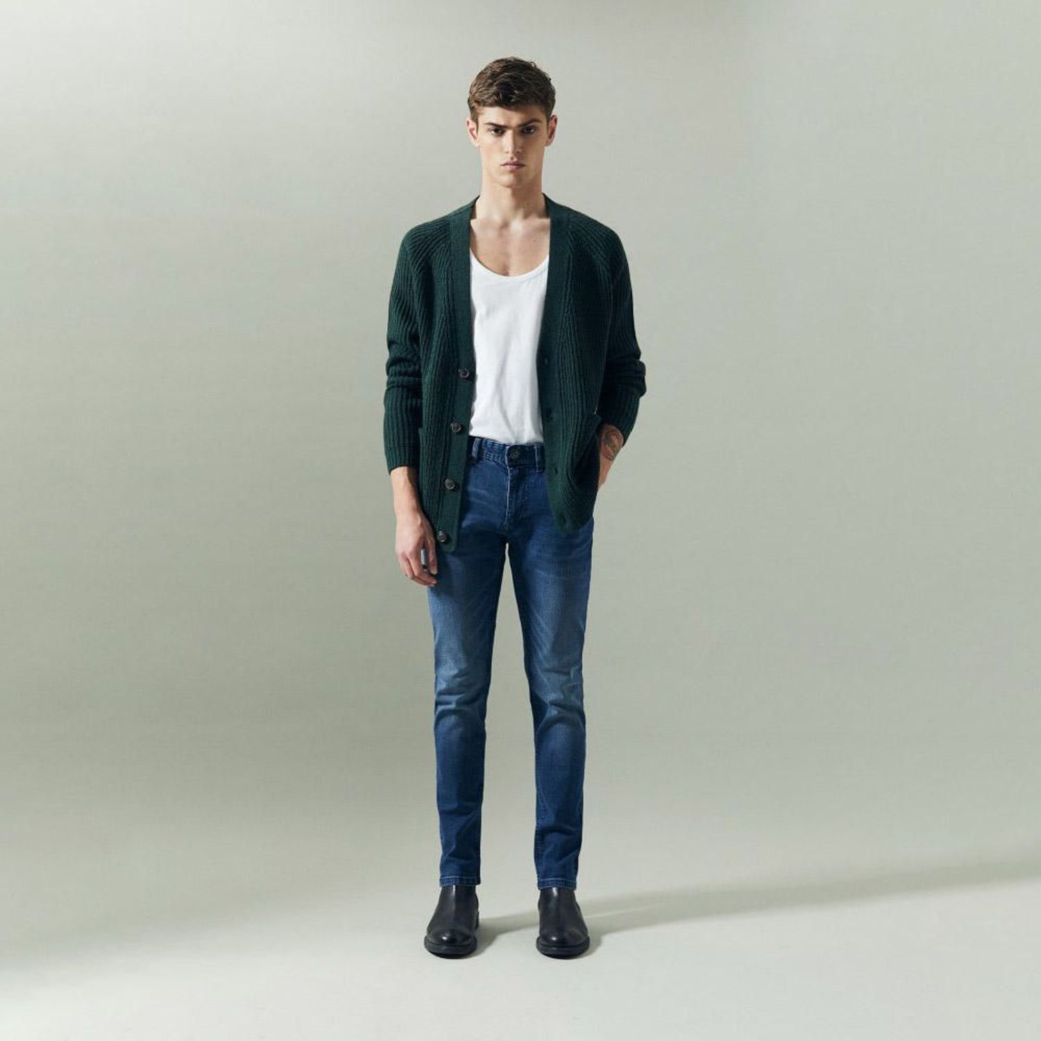 Jeans Sfera Hombre Denim Skinny Medium Blue | Oechsle - Oechsle