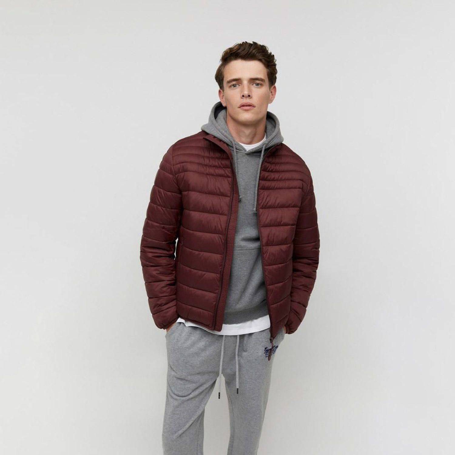 Casaca Sfera Hombre Acolchada Eco Burgundy | Oechsle - Oechsle