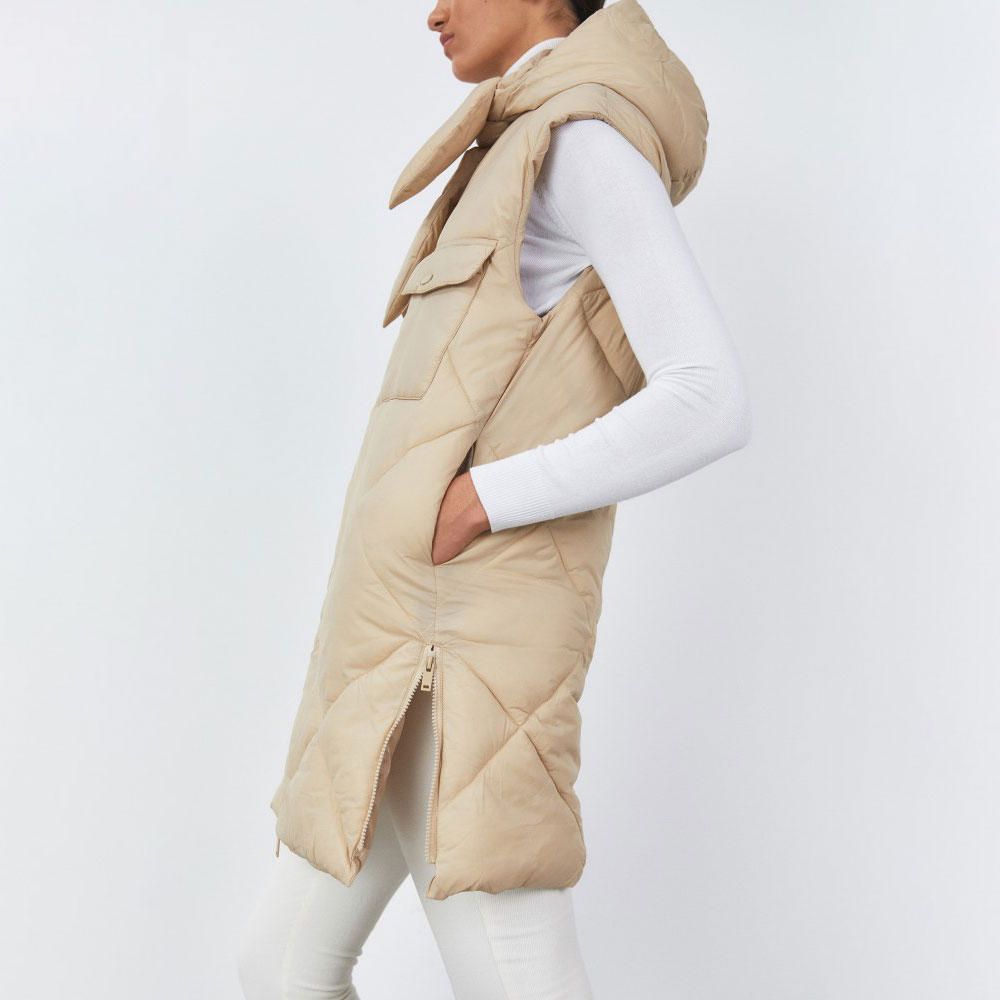 Chaleco Sfera Mujer Alcochado Beige | Oechsle.pe - Oechsle