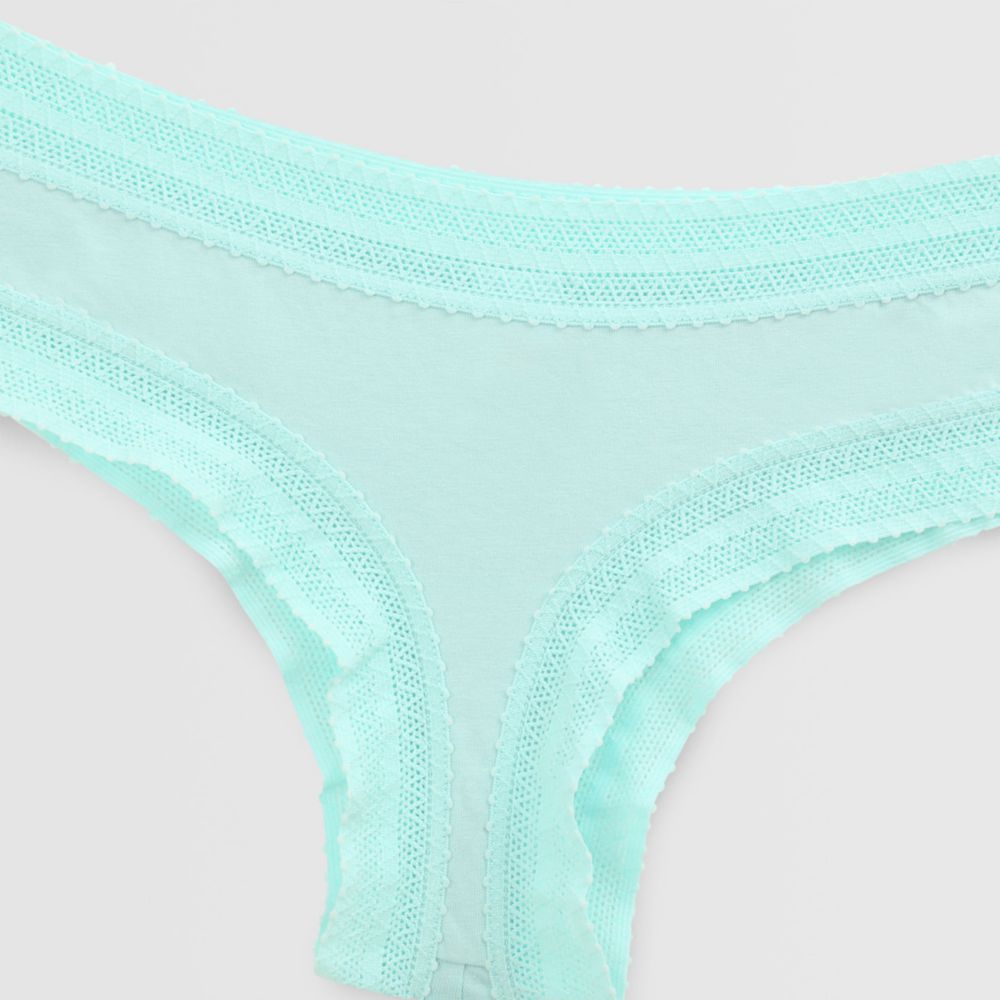 Calzón Cheeky Encaje Hypnotic Aqua Sólido | Oechsle.pe - Oechsle