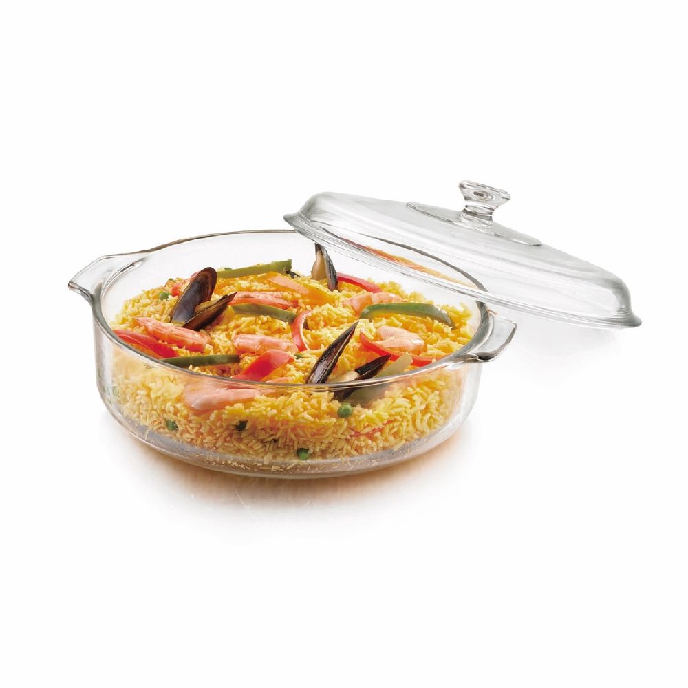 Cacerola Pyr o Rey con Tapa 3 Lt Caja