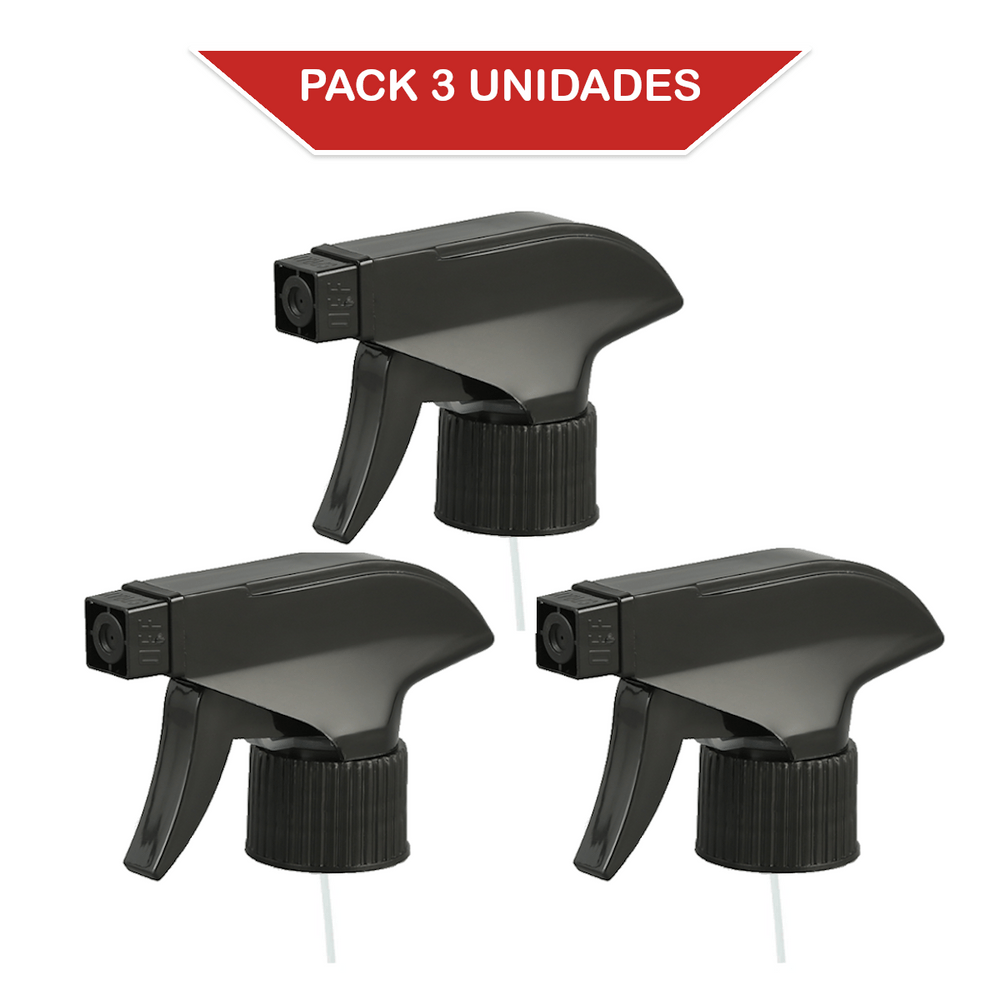 Gatillo Pulverizador Rociador Atomizador R28 Negro Pack 3 Unidades